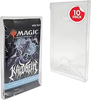 EVORETRO Trading Card Case Envelope Compatible for Pokemon Single Pack Booster, Magic, Yu-Gi-Oh - 0.35MM Thick Plastic PET Pokemon Card Protector Holder for Collectible Cards (Pack of 10) by