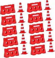 KOMBIUDA 20pcs Roadblock Simulation Props WiFi Board Wired Pad Small Sturdy Position Marker Place Mats Billiard Cue Racks Game Pad Mouse Pad Teaching Pool Cue Chalk Plastic
