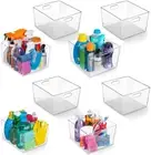 Clear Plastic Storage Bins – XL 8 Pack Perfect Kitchen or Pantry Organization Fr