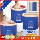 2X Portable Bath Folding Bathtub Inflatable Cold Therapy Hot Tub Spa Bucket 85CM