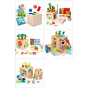 Colorful Pulling Radish Shape Sorter Toy Color Cognition for Kid Educational