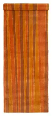 Vintage Hand-knotted Runner Rug 3'5" x 8'2" Traditional Wool Carpet