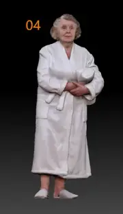 Resin 1/64 Diorama Mini Figure Sexy Bathrobe Lady 04 Beach Swimming Pool Scene