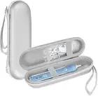 Electric Toothbrush Hard Travel Case for Oral-B Philips Sonicare Silver CASE ONL