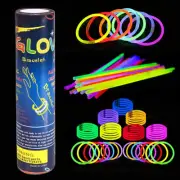 YALLOVE Glow Sticks Bulk,200 Pcs 8 Inch 7 Colors Glow Sticks with Connectors ...