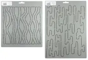 Quilting Stencils Free Motion Quilt Pattern Pond Ripples Block Stipple Stencil