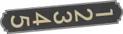 HOMSFOU Metal Address Signage for Home Office Shop Large Weatherproof Numbers for Door Wall