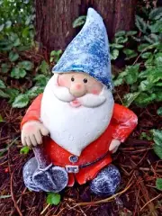 Latex Gnome elf Plaster Concrete mold 9"H x 6"W Heavy duty mould