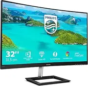 Philips 325E1C- 32 inch QHD Curved Monitor, 75Hz, 4ms, VA, AMD FreeSync, Flicker Free, Smart Image (2560 x 1440, 250 cd/m², HDMI 1.4/VGA/.DP 1.2)