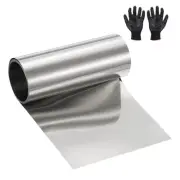 Stainless Steel Roll 0.08 x 100 x 1000mm for DIY Crafts (1 Pack, Silver)