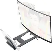 Family-Friendly Curved Mobile Tv 12 Inch Phone Screen Magnifier Bracket Cell Phone Holder Stand Easy to Use
