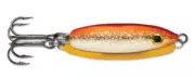VMC Rattle Spoon 1" 1/16 oz - Glow Gold Fish - Ice Fishing Lure