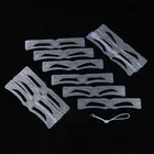 12Pcs Silicone Eyebrow Stencils DIY Makeup Eyebrow Drawing Guide Templaio F❤J
