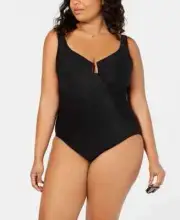Miraclesuit Escape Underwire Allover Slimming Wrap One Piece Swimsuit 16W 16