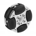 48mm Double Aluminum Alloy Omni Directional Wheel Loading 3kg For Robotic TA