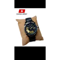 在飛比找蝦皮購物優惠-瑞士軍隊男士獨家日期日活性不銹鋼指針式石英腕錶