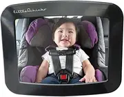 Little Chicks Adjustable Wide Angle Backseat Car Mirror - Baby Carseat Mirror for Rear Facing Car Seat - 360 Swivel Crystal Clear Optimal View - Easy Monitoring for Newborns, Infants and Toddlers