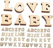 CIMAXIC Wooden Letters for Wall Decor 300pcs Wooden Uppercase Alphabet Vintage Craft Supplies for Boys and Girls DIY Learning Toy