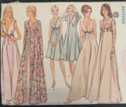 Vogue Sewing Pattern 8171 Misses Gown & Robe Size 12 Bust 34 Uncut