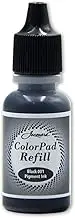 Jacquard ColorPad .5 oz Stamp Pad Pigment Ink Refill - Black - Archival - Archival - Acid Free - Excellent for Blending and Embossing - Made in USA