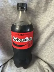Share A Coke with Sebastian 2025 Personalized Gift Coca Cola Bottle 20oz Zero