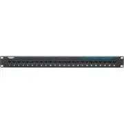 Black Box CAT6 Feed-Through Patch Panel - Unshielded, 24-Port (jpm818a)