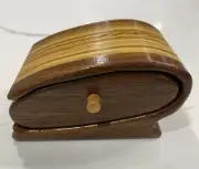 Feltus Kennedy Hand Crafted Bandsaw box Multiple Uses. Signed 5”X 3”