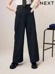 Black Senior Wide Leg School Trousers (9-18yrs) (Q76883) | $28 - $42