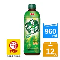 在飛比找PChome24h購物優惠-泰山 仙草蜜茶(960mlx12入)