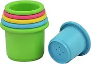 green sprouts Stacking Cups 6 Piece Set for 6 Month Plus Babies, Multicolor (264301-907-34)