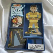 Melissa & Doug Magnetic Pretend Play Joey Set With Wooden Figure 6 Outfits & 26