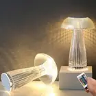16 Colors LED Crystal Desk Lamp Table Atmosphere Mushroom Night Light Bedroom AU