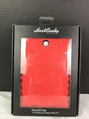 Hard Candy Cases shock drop for samsung galaxy note 8 RED silicone