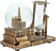 STOBAZA Tabletop Music Crystal Ball Retro Resin Craft Home Decor Living Room Ornament Sand Clock