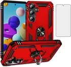For Samsung Galaxy A55 5G Case with Heavy Duty Shockproof Cover & Ring Kickstand