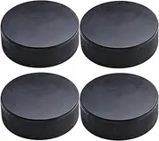 Adult Ice Hockey, Ice Hockey Puck, Classic Training Puck, 4 Pieces 3-inch Diameter, 1-inch Compact and Convenient Non-Rubber Construction for Roller & Pond Hockey