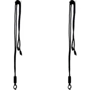 2x Urban Products Nylon Pop Universal Mobile Phone Cord/Sling Adjustable BLK
