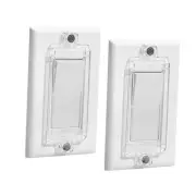 Bates Magnetic Light Switch Guard, 2 Pack, Clear, Child Proof Cover, Lock,