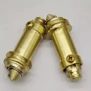 Pop Up Bolt Basin Bath Sink Drain Waste Click Clack Brass Push Spring Plug 2Pcs