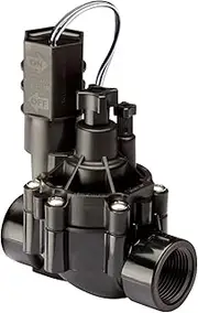 Rain Bird CPF100 in-Line Automatic Sprinkler Valve with Flow Control, 1" Threaded x Female, Black