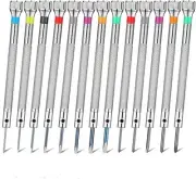 13 Pieces Micro Precision Watch Screwdriver Set Small Screwdriver Kit 0.6-2 mm