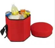 Compact Cooler Stool Basket Carry Bag Foldable Insulated Fishing Camping Picnic