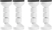 Voniecop Adjustable Threaded Bed Frame Anti-Shake Tool for Bed,Headboard Stoppers,Prevent Loosening Anti-Shake Fixer(4Pcs White)
