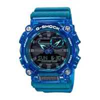 在飛比找momo購物網優惠-【CASIO 卡西歐】G-SHOCK 工業風格半透明雙顯手錶