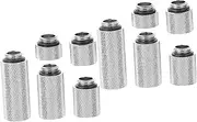 GAROZATION 1 Set Cooled Coupler Extension Adapter for Computer Cooling System Pass Through Fitting with Seal Durable and Reliable