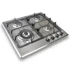 Kleenmaid 60cm Stainless Steel Mounted Gas Cooktop/Stovetop w/Wok Burner GCT6012
