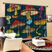 lamps are inspired by mushrooms Printing 3D Blockout Curtains Fabric Window