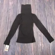 Spanx On Top NEW NWT Medium Turtleneck Long Sleeve Top Brown Bittersweet 973