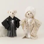 ~材料包~日本婚禮和服泰迪熊對熊 HOBBYRA HOBBYRE 限定款式 *頂級和服布料+完整和服版型*值得收藏