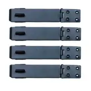 Black Door Hasp Lock Wrought Iron Cabinet Latches Pack of 4 Renovators Supply